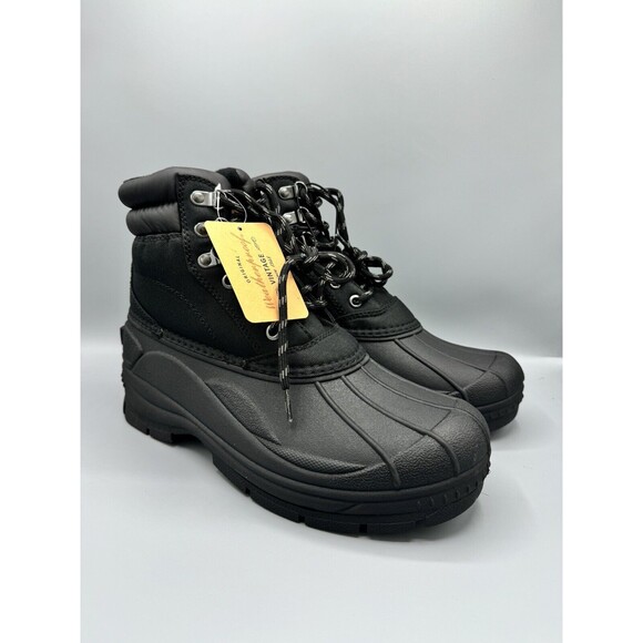 WEATHERPROOF VINTAGE Men's Outdoor Joe Duck Boots, Size 9M, Black - Picture 5 of 10